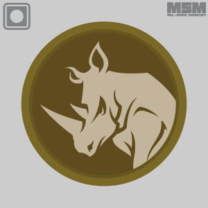 MSM Rhino Head Morale Patch MSM Rhino Head Morale Patch