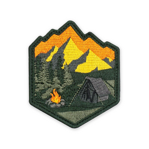 Prometheus Design Werx Outsider Mountain Camp Sunset Morale Patch Prometheus Design Werx Outsider Mountain Camp Sunset Morale Patch
