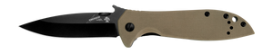 Kershaw Emerson CQC-4K Frame Lock Knife Brown G-10 (3.25" Black) Kershaw Emerson CQC-4K Frame Lock Knife Brown G-10 (3.25" Black)