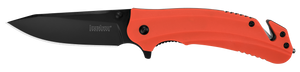 Kershaw Barricade Assisted Opening Knife Orange GFN (3.5" Black Oxide) Kershaw Barricade Assisted Opening Knife Orange GFN (3.5" Black Oxide)