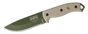ESEE Knives OD ESEE-5 Plain Edge w/ Kydex Sheath ESEE Knives OD ESEE-5 Plain Edge w/ Kydex Sheath