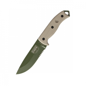 ESEE Knives OD ESEE-5 Serrated Edge w/ Kydex Sheath ESEE Knives OD ESEE-5 Serrated Edge w/ Kydex Sheath