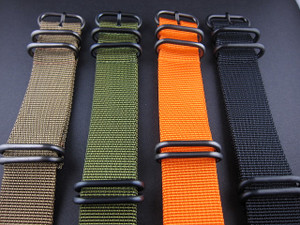 Europelli 5 Ring ZULU PVD Tactical Watch Strap