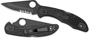 Spyderco Delica 4 Black Folding Knife 2-7/8" Spyderco Delica 4 Black Folding Knife 2-7/8"