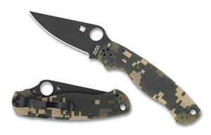 Spyderco Para Military 2 Camo Black Blade Folding Knife 2.9" Spyderco Para Military 2 Camo Black Blade Folding Knife 2.9"