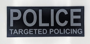 DS Targeted Policing Police Patch (4" x 10") DS Targeted Policing Police Patch (4" x 10")