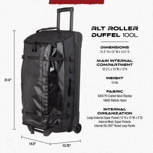Vertx RLT 100L Duffel Bag Roller Vertx RLT 100L Duffel Bag Roller