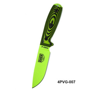 ESEE Knives Venom Green ESEE-4 Plain Edge, Venom Green Blade, Neon Green/Black G-10 3D Handle, Black Sheath ESEE Knives Venom Green ESEE-4 Plain Edge, Venom Green Blade, Neon Green/Black G-10 3D Handle, Black Sheath