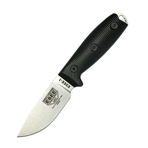 ESEE Knives ESEE-3 Plain Edge, S35V Blade, Black G10 3D Handle, Black Sheath ESEE Knives ESEE-3 Plain Edge, S35V Blade, Black G10 3D Handle, Black Sheath