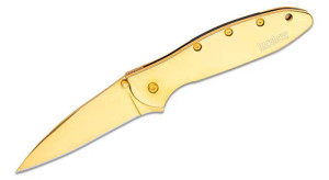 Kershaw Leek Flipper Knife - GOLD Limited Edition