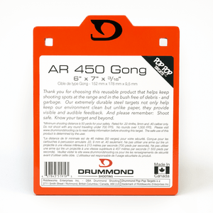 Drummond Shooting AR450 Steel Gong - 6"x7" Drummond Shooting AR450 Steel Gong - 6"x7"