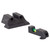 Trijicon DI Night Sight Set - Glock Small Frame - Front: Black Outline / Green Tritium / Green Fiber, Rear: Black Outline / Green Tritium