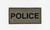 DS Woven Police Patch - Ranger Green w/ Black Woven Font  (2" x 4")