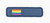 Pride Flag on Navy (3.75" x 1) Pride Flag on Navy (3.75" x 1)