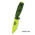 ESEE Knives ESEE-3 Plain Edge, Venom Green Blade, Neon Green/Black G-10 3D Handle, Black Sheath