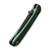 CIVIVI Qubit - Button Lock Aluminum Green Folder (Damascus 2.98" Blade)