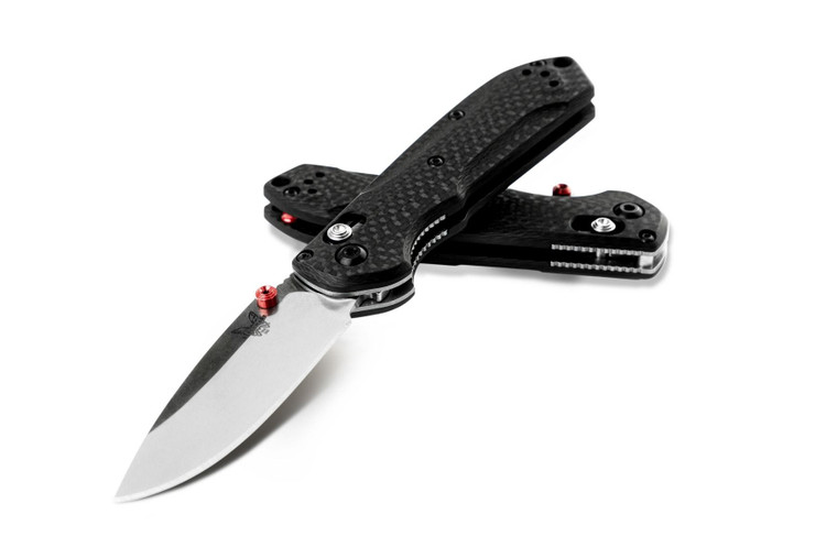 Benchmade 565-1 Mini Freek AXIS Lock Knife Carbon Fiber S90V (3" Stonewash)