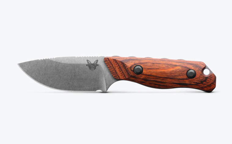 Benchmade Hunt 15017 Hidden Canyon Hunter Stabilized Wood Fixed Blade (2.8" Stonewash S30V)