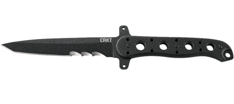 CRKT M16 - 13FX Fixed Blade Black G-10 Serrated (4.62" Black)