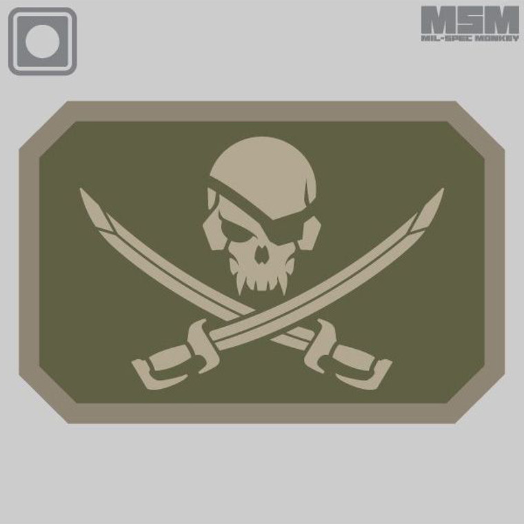 MSM Pirate Skull PVC Morale Patch