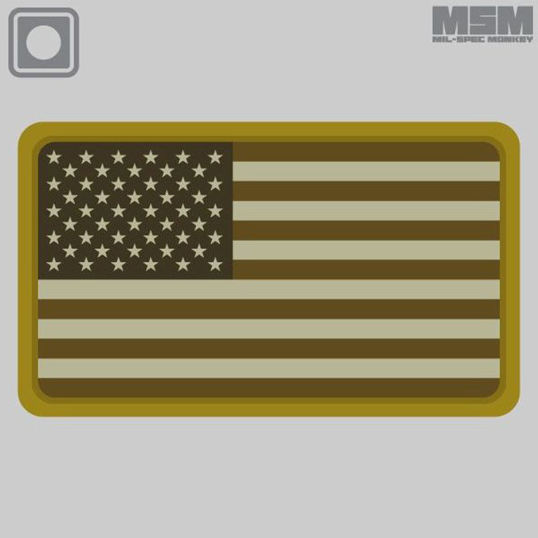 MSM US Flag PVC Morale Patch
