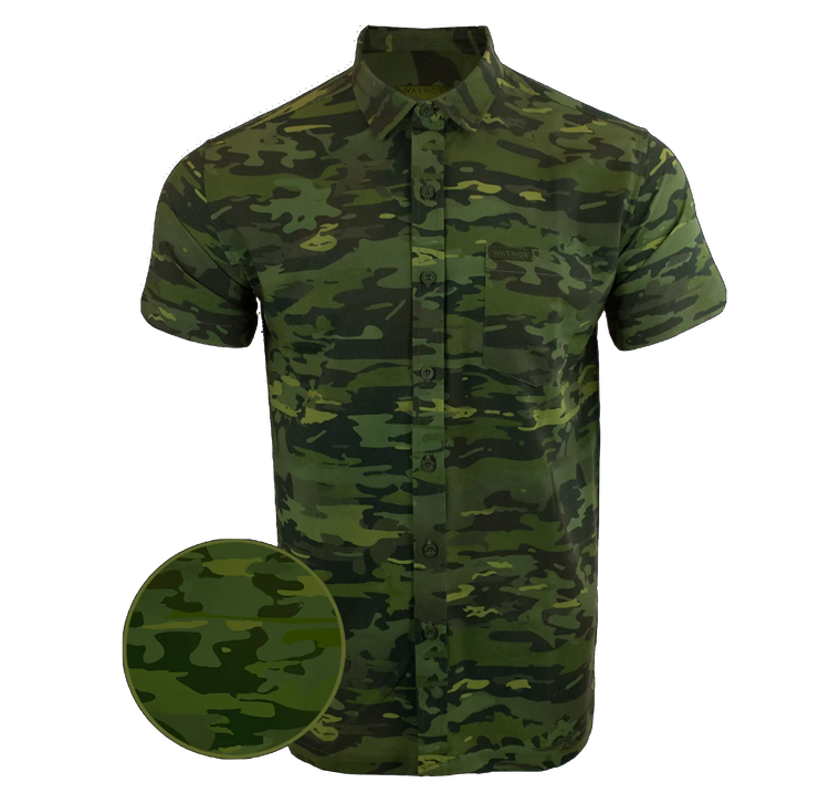 Warrior Company Multi Tropics Button Down