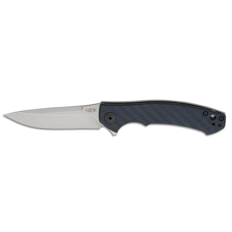 Zero Tolerance 0450BLUCF Sinkevich Flipper Knife Carbon Fiber (3.25" Black)