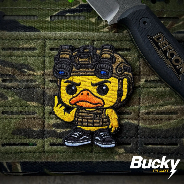 Dump Box ZFD® Bucky the Ducky™ Tactical Duck Morale Patch