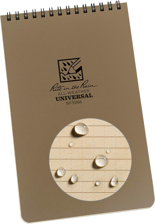 Rite In The Rain 5" x 8" Universal Pattern Top Spiral Notebook
