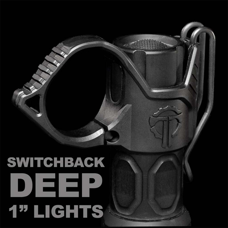 Thyrm SwitchBack 3.0 Deep Carry Flashlight Ring with Wire Clip (for 1" Lights)