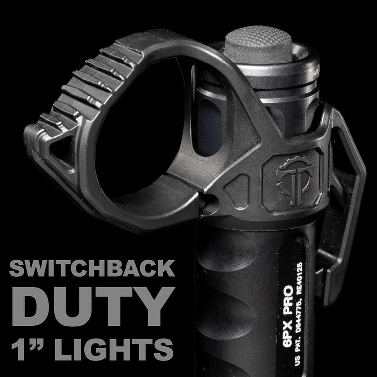 Thyrm SwitchBack 3.0 Duty Flashlight Ring with Pocket Clip (for 1" Lights)