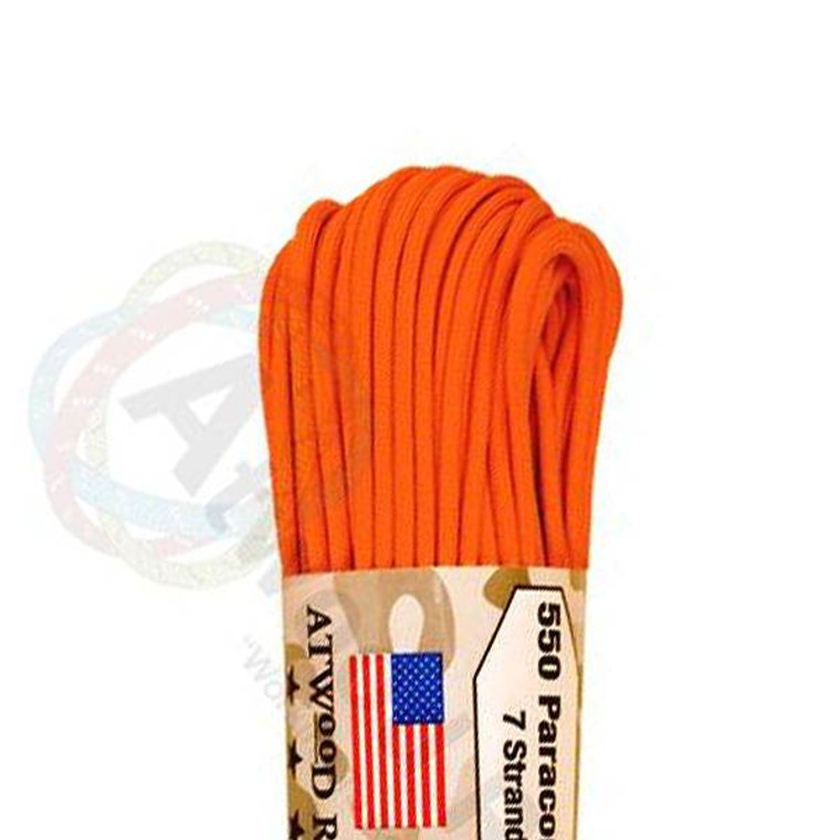 Atwood Rope MFG 550 Paracord 100ft - Burnt Orange