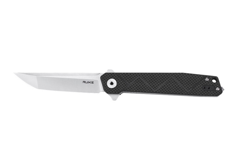 Ruike P127-CB Tanto Liner Lock Knife Carbon Fibre Overlay (3.58" Satin)