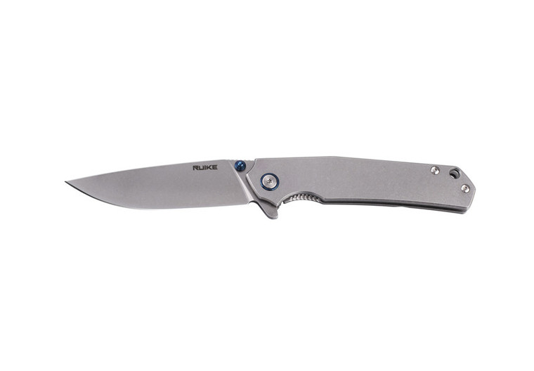 Ruike P801-SF Frame Lock Knife Stainless Steel Blue/Silver (3.5" Stonewash)