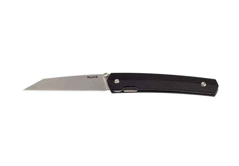 Ruike P865-B Liner Lock Wharncliffe Knife Black G-10 (3.5" Bead Blast)