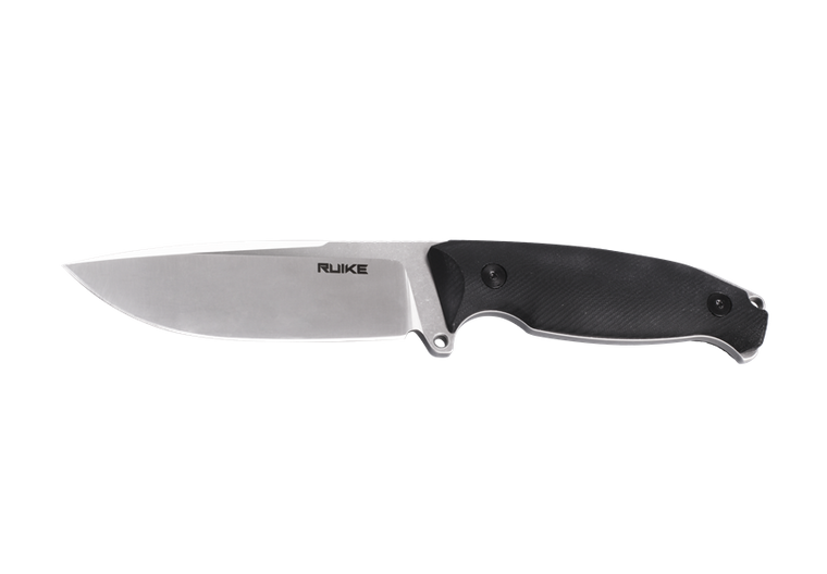 Ruike F118-B Jager Fixed Blade Knife Black G-10 (4.5" Stonewash)