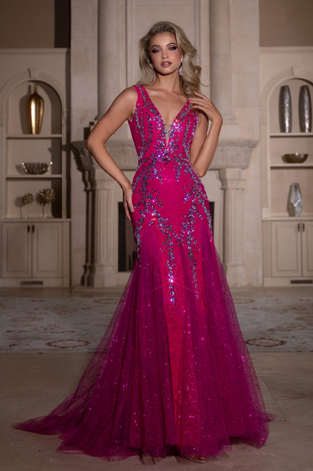 PS25289-Hot Pink/Silver-01|01