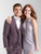 AM109  - Mulberry - Men's Elastic Waist Trouser -  Ultra Slim Fit