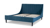 Aspen Upholstered Platform Bed, Queen, Satin Teal 7