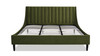 Aspen Vertical Tufted Headboard Platform Bed Set