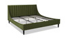 Aspen Vertical Tufted Headboard Platform Bed Set