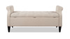 Jacqueline Flip Top Tufted Roll Arm Storage Bench, Sky Neutral 8