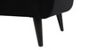 Duff Mid-Century Modern Upholstered Flip Top Storage Bench, Black 8