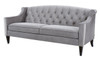 Ken Upholstered Button Tufted Sofa, Opal Grey 5