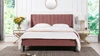 Aspen Upholstered Platform Bed, Queen, Ash Rose 19