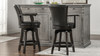 Williams 27” Swivel Counter Height Bar Stool, Vintage Black Brown 3