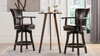 Williams 27” Swivel Counter Height Bar Stool, Vintage Brown Faux Leather 2