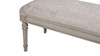 Dauphin 60" Upholstered Solid Birch Wood Bench, Antique Gray 13