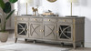Dauphin 71" TV Stand Storage Display Console Table, Grey Cashmere 2