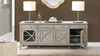 Dauphin 71" TV Stand Storage Display Console Table, Grey Cashmere 12